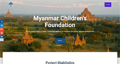 Desktop Screenshot of myanmarchildrensfoundation.org